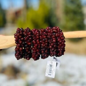 DII glass bead napkin rings from india. Set of 6. Two with tags.